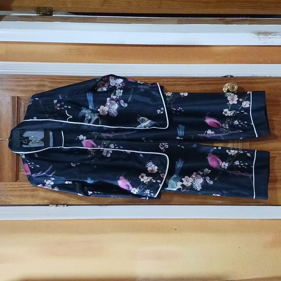 Ted Baker Black Floral Pajama Set